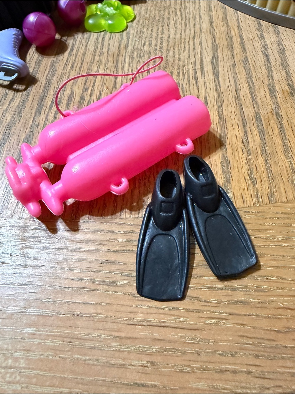 Barbie-type Scuba Tank / Swim Flippers